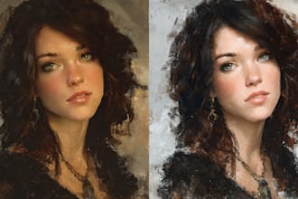 paint oil painting on canvas oil portrait painting
