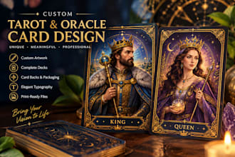 create unique fantasy tarot and oracle card decks