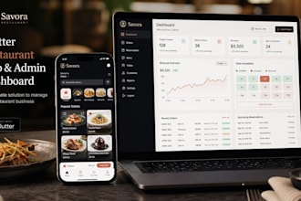 build an ai restaurant ordering table reservation flutter android app