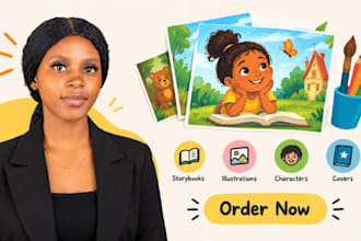 illustrate a colorful childrens storybook