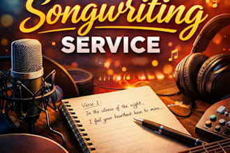 write original lyrics and melodies for your song