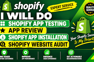 do shopify app testing app review shopify app installation shopify website audit