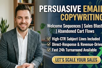 write persuasive sales email copy and sequences