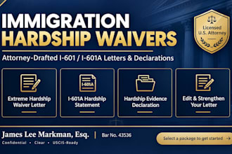 edit and strengthen your existing immigration hardship letter