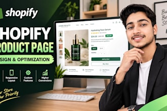 design and optimize a professional shopify product page