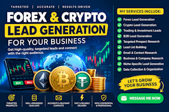 do professional forex and crypto lead generation for your business