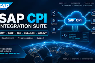 develop sap cpi integration suite iflows and API integrations