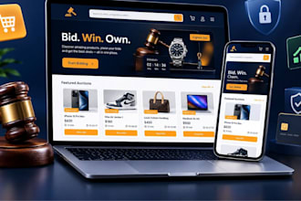 build auction website bidding online platform ecommerce multi vendor website