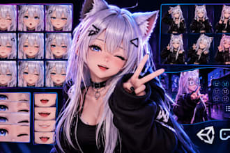 create custom vrchat facial expressions, gestures and face animations