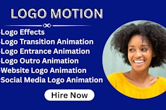 create logo animation, motion design, animated and reveal