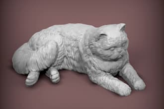 sculpt a custom 3d animal, pet, mascot or toy for 3d printing