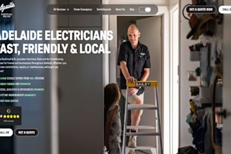 design wix emergency electrician website electrical contractor repair website