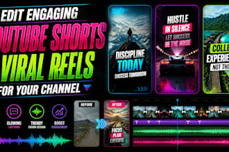 edit engaging youtube shorts and viral reels for your channel