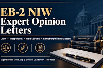 write a professional independent expert letter for your niw petition