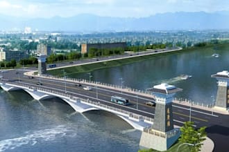 build 3d bridge, road, highway and structural models