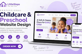 design wix homeschooling website daycare website preschool childcare website