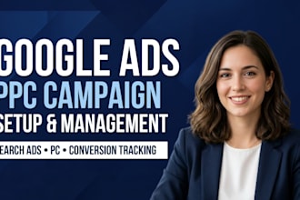 google ads PPC campaign setup, management, optimization, conversion tracking pro