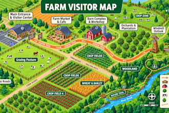 design 3d farm pasture boundary access grazing crop health yield plantation maps