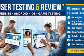 test user testing app website review test andriod IOS app rating game testing
