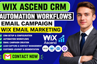 setup wix ascend crm automaton workflows email campaign email marketing