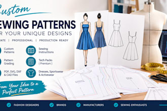 create professional sewing patterns, clothing patterns and pattern grading