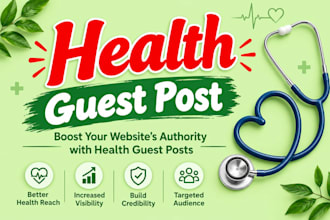 do guest posting, blogger outreach and high quality backlinks for SEO