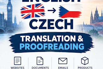 translate english to czech and proofread your czech text