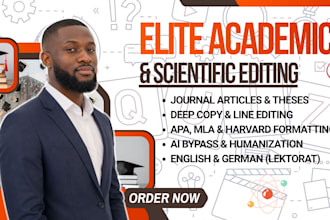 do academic proofreading, scientific line editing german apa formatting research