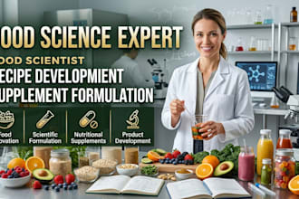 do food science recipe development supplement formulation