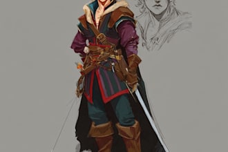 make a dnd art and dnd character art