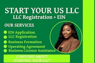 register your US llc and obtain ein for your business