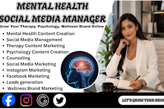 mental health therapy social media manager leads generation social media ads