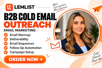 setup lemlist b2b cold email outreach warmup deliverability sequences