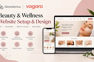 setup gloss genius website glossgenius vagaro spa skincare beauty salon website