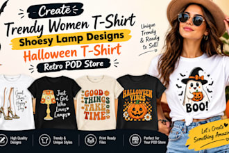 create trendy women t shirt shoesy lamp designs halloween tshirt retro pod store