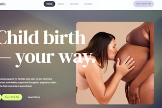 build squarespace fertility coach website ivf wellness healthcare website
