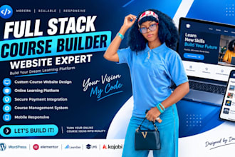 be your kajabi teachable thinkific landing page course setup website expert