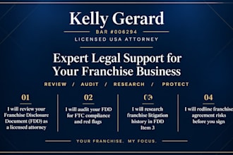 audit your fdd for ftc compliance and red flags as US attorney