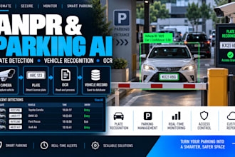 create anpr, license plate detection, vehicle recognition and parking ai systems
