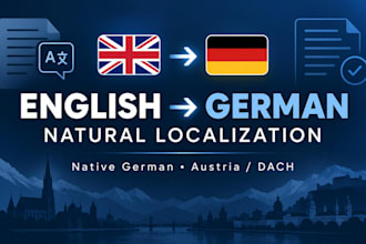 localize english content into natural german
