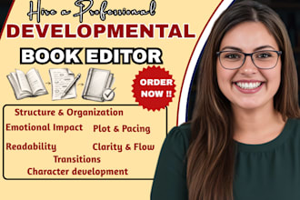 fix pacing, structure, and plot of your novel or book, developmental book editor