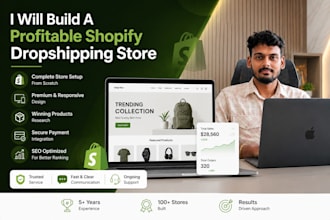 build a profitable shopify dropshipping store
