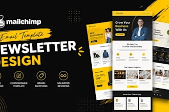 do email mailchimp email marketing campaign and design landing page