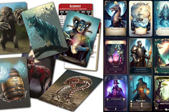 design custom fantasy dnd rpg trading cards custom game cards mtg cards