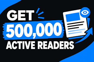 do medium article promotion to 500,000 active readers, medium promotion