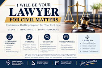 be your lawyer for civil matters