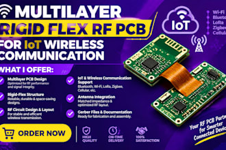 design multilayer rigid flex rf pcb for iot wireless communication