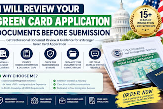 review your green card application documents before submission