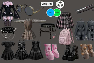 create custom vrchat props, outfits, accessories, weapons for your vrchat avatar