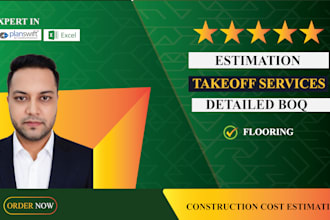 do flooring takeoff estimate and material cost estimation